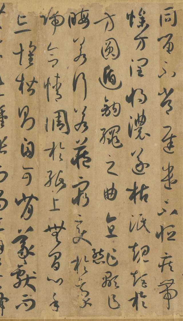 Adjacent columns from holding back and releasing to bringing expression into accord on paper